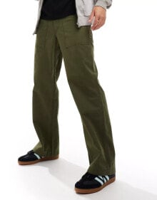 Jack & Jones bill wide fit carpenter trouser in khaki купить онлайн