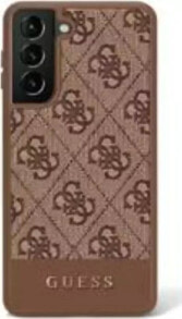 Guess Guess 4G Bottom Stripe Metal Logo Collection - Etui Samsung Galaxy S23+ (brązowy)