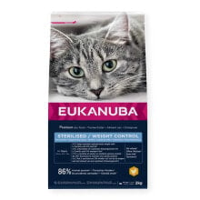 EUKANUBA Sterilised/weight control chicken cat food 2 kg