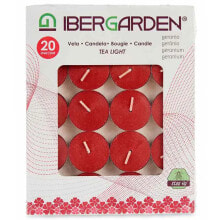 IBERGARDEN Set 20 Clays Tea Light Rojas