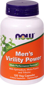 Витамины и БАДы для мужчин nOW Foods Men's Virility Power Male Performance Formula Растительный комплекс для поддержки современного активного образа жизни мужчин 120 растительных капсул