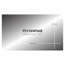 V7 PS156W9AB защитный фильтр для дисплеев Безрамочный фильтр приватности для экрана 39,6 cm (15.6