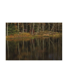 Trademark Global kurt Shaffer Photographs Autumn Lakeshore Reflections Canvas Art - 27