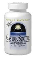 Цинк source Naturals GastricSoothe  Цинк L-Карнозин  37,5 мг   60 Вегетарианских капсул