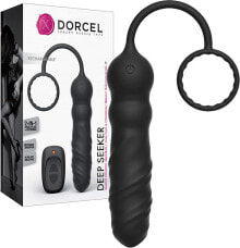 Vibro-Analplug mit Cockring - Marc Dorcel Deep Seeker Black