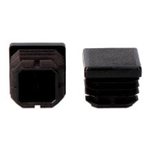 OEM Square Inner End Cap With Fin 22x22 mm