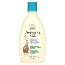 Средства для купания малышей Aveeno, Для детей, шампунь для вьющихся волос с экстрактом овса и маслом ши, 354 мл (12 жидк. Унций)