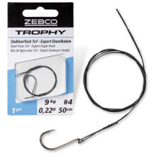Грузила, крючки, джиг-головки для рыбалки zEBCO Trpohy Expert Single Eyed Hook 6kg