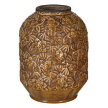 Vase 20,5 x 20,5 x 26,5 cm Ceramic Brown