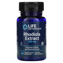 Растительные экстракты и настойки life Extension, Rhodiola Extract, 250 mg, 60 Vegetarian Capsules
