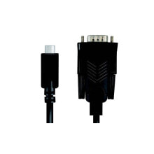 LogiLink AU0051A - 1.2 m - USB C - VGA (D-Sub) - Male - Male - Straight