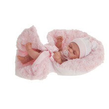 Пупсы кукла пупс MUECAS ANTONIO JUAN Луни настоящая девочка с розовым одеялом, 26 см