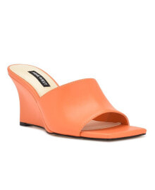 Женские сабо и мюли women's Rovah Square Toe Wedge Slide Sandals