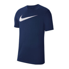 Женские кроссовки мужская футболка спортивная синяя с логотипом Nike Dri-FIT Park 20 M CW6936-451