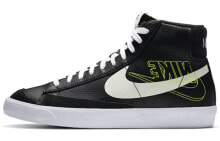 Nike Blazer Mid 双钩 中帮 板鞋 男款 黑白 / Кроссовки Nike Blazer Mid DA4651-001