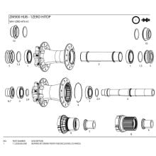 ZIPP ZM900 front hub bearing kit