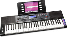 RockJam 61-key portable electronic keyboard piano with power supply, music stand and Simply Piano app