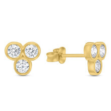 Ювелирные серьги minimalist gold-plated earrings EA349Y