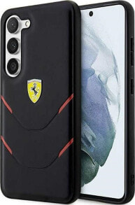 Ferrari Ferrari Hot Stamp Lines - Etui Samsung Galaxy S23+ (czarny)