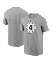 Men's Lou Gehrig Heathered Gray New York Yankees Cooperstown Collection Lou Gehrig Day Retired Number T-shirt