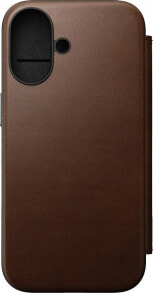 Nomad Nomad Modern Leather Folio, brown - iPhone 16