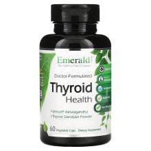 Растительные экстракты и настойки Emerald Laboratories, Thyroid Health, 60 Vegetable Caps