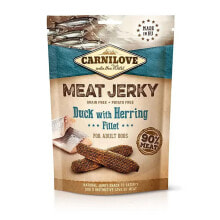 CARNILOVE Jerky 100g duck and herring fillets 12 units