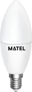 MATEL Dimmable E14 warm LED Candle Bulb 7W