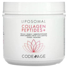 Коллаген CodeAge, Липосомальный порошок, пептиды коллагена +, без добавок, 424,50 г (14,97 унции)