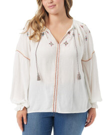 Купить женские блузки и кофточки Jessica Simpson: Trendy Plus Size Lissy Embellished Top