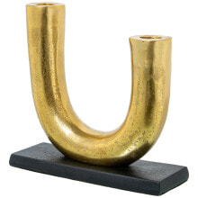 Candle Holder Alexandra House Living Gold Aluminium 21 x 8 x 20 cm