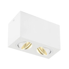 SLV TRILEDO Double - Surfaced lighting spot - 2 bulb(s) - LED - 3000 K - 1300 lm - White