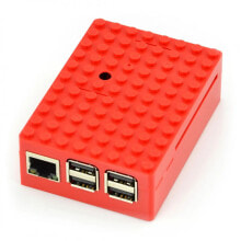 Компьютерные корпуса для игровых ПК pi-Blox - case for Raspberry Pi Model 3B+/3B/2B - red