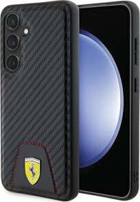 Ferrari Ferrari Carbon Stitched Bottom - Etui Samsung Galaxy S24 (czarny)