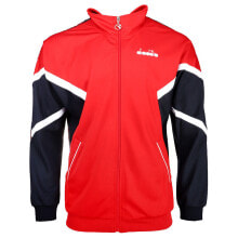 Купить мужские спортивные куртки Diadora: Diadora Offside Full Zip Track Jacket Mens Size M Casual Athletic Outerwear 176