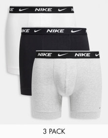 Nike – Boxershorts in Grau im 3er-Pack