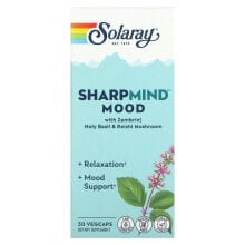 Растительные экстракты и настойки Solaray, SharpMind Mood, 30 Vegcaps