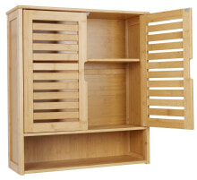 Hängeschrank Wandschrank Bambus