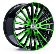 Колесный диск литой RH Alurad WM Flowforming color polished - green 8.5x19 ET45 - LK5/108 ML72.6