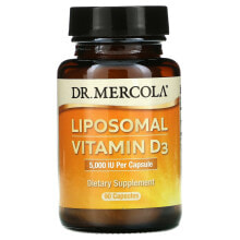 Vitamin D dr. Mercola, Liposomal Vitamin D3, 5,000 IU, 90 Capsules