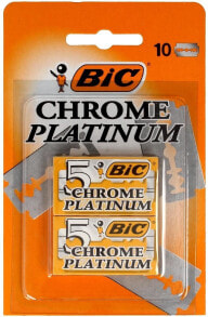 Bic Chrome Platinum Лезвия для мужской бритвы из нержавеющей стали 10 шт