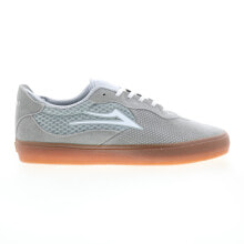 Lakai Essex MS1240263A00 Mens Gray Suede Skate Inspired Sneakers Shoes