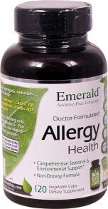 Витамины и БАДы от аллергии emerald Labs Allergy Health Комплекс от аллергии для сырых цельных продуктов с пребиотиками, ферментами и пробиотиками 120 растительных капсулы