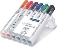Фломастеры для рисования для детей маркеры Staedtler Lumocolor 6 цветов