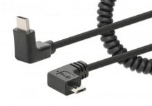Manhattan 356244 USB кабель 1 m USB C Micro-USB B Черный