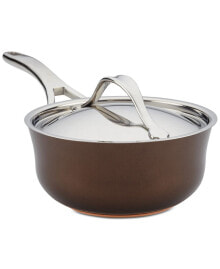 Посуда и принадлежности для готовки nouvelle Copper Luxe Hard-Anodized Non-Stick 2.5-Qt. Saucier