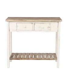 Luxen Home vintage 2 Drawer Console Table