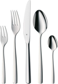Tableware wMF Boston cutlery set 12 people, cutlery 60 pieces, monobloc knife, Cromargan stainless steel polished, shiny, dishwasher-safe
