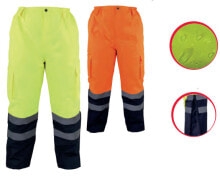 Lahti Pro Winter trousers with warning belt size L orange (L4100103)