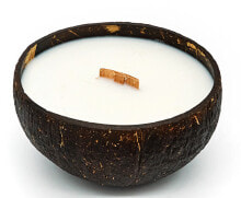 Декоративные свечи Tropikalia Candle in Coconut Fragrance Free Свеча в кокосе без аромата 100 г